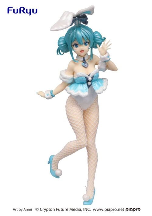 Nendo Addicts - Furyu - Bicute Bunnies Hatsune Miku White Rabbit Pearl Color