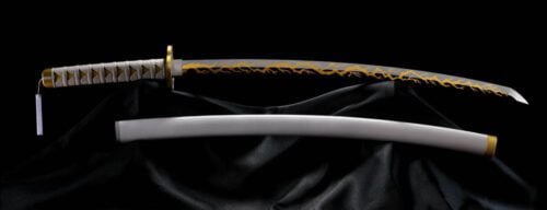 Nendo Addicts - Tamashii Nations - Demon Slayer Replica Nichirin Sword (zenitsu Agamatsu) Pose1