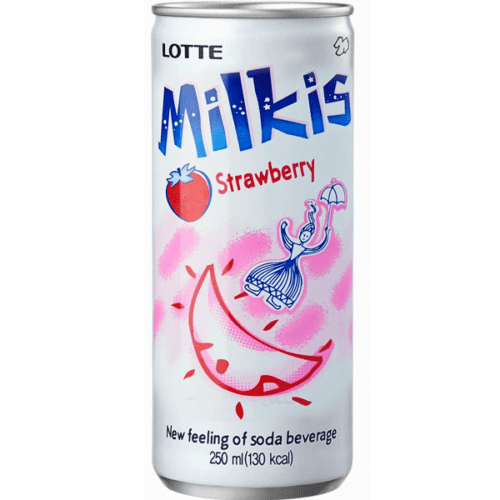 Lotte - Milkis Strawberry Can 250ml