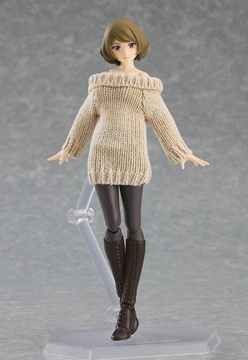 Nendo Addicts - Figma - Female Body (chiaki) With Off-the-shoulder Sweater Dress