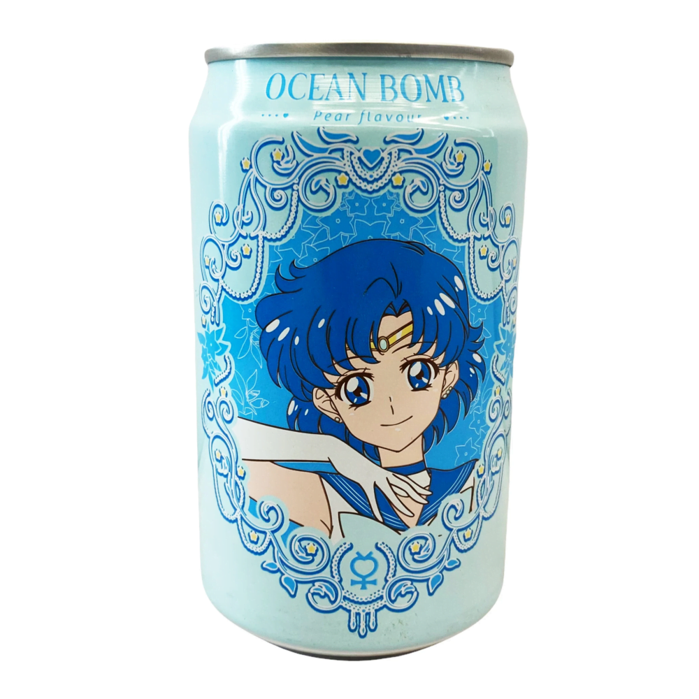Nendo Addicts - Ocean Bomb Sailor Moon Mercury Sparkling Water - Pear Flavor 330 Ml