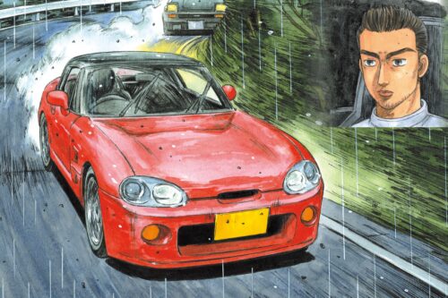 Nendo Addicts - Aoshima - Initial D Sakamoto Suzuki Cappuccino 1-24 Plastic Model