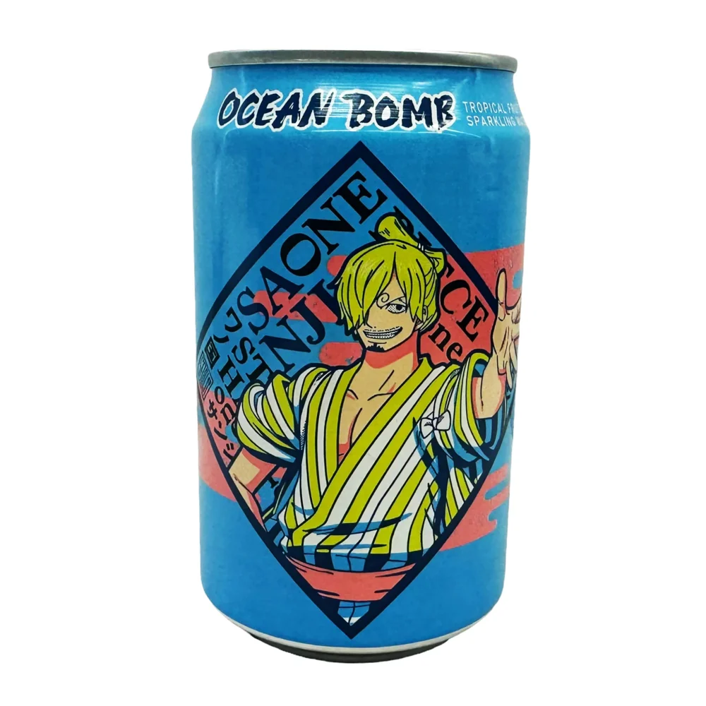 Nendo Addicts - Ocean Bomb One Piece Wano Sanji Sparkling Water - Tropical Fruit Flavor 330 Ml