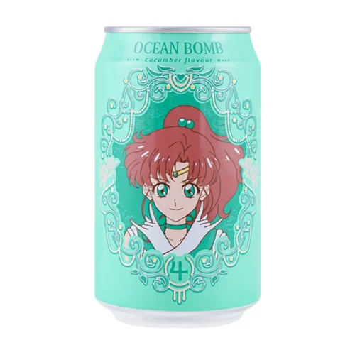 Nendo Addicts - Ocean Bomb Sailor Moon Sailor Jupiter Sparkling Water - Cucumber Flavor 330 Ml