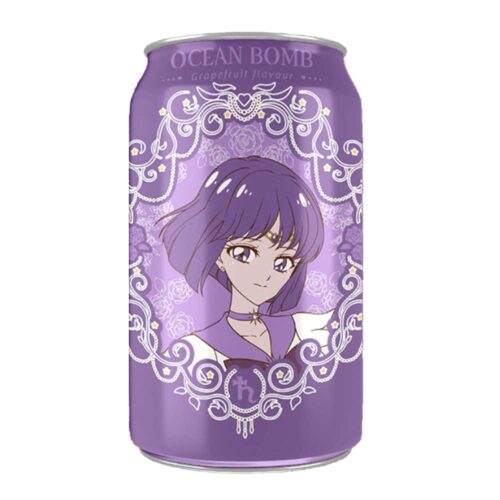 Nendo Addicts - Ocean Bomb Sailor Moon Sailor Saturn Sparkling Water - Grapefruit Flavor 330 Ml