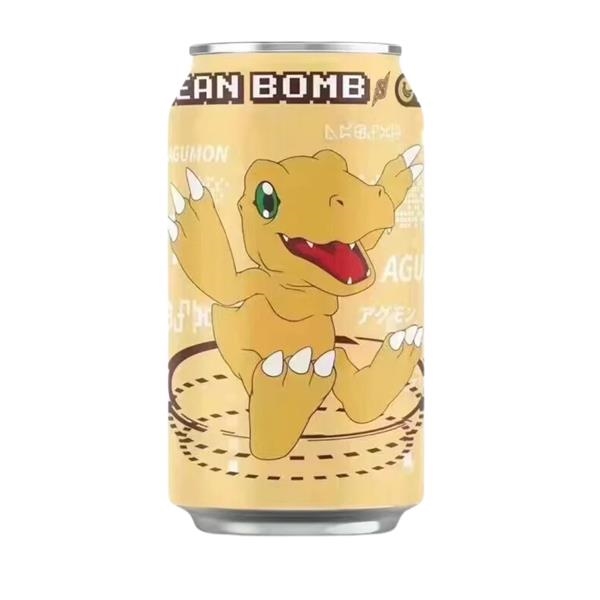 Nendo Addicts - Ocean Bomb Digimon Agumon Sparkling Water - Banana Flavor 330 Ml