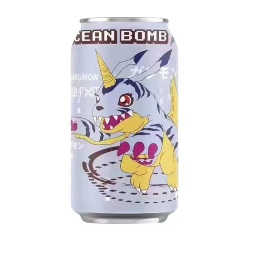 Nendo Addicts - Ocean Bomb Digimon Gabumon Sparkling Water - Blueberry Flavor 330 Ml