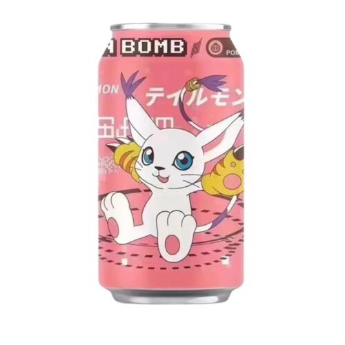 Nendo Addicts - Ocean Bomb Digimon Tailmon Sparkling Water - Pomegranate Flavor 330 Ml